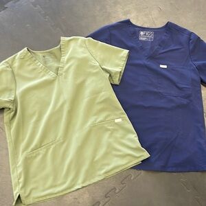 Fig Scrub Tops - 2 Large